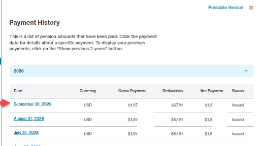 Payment History